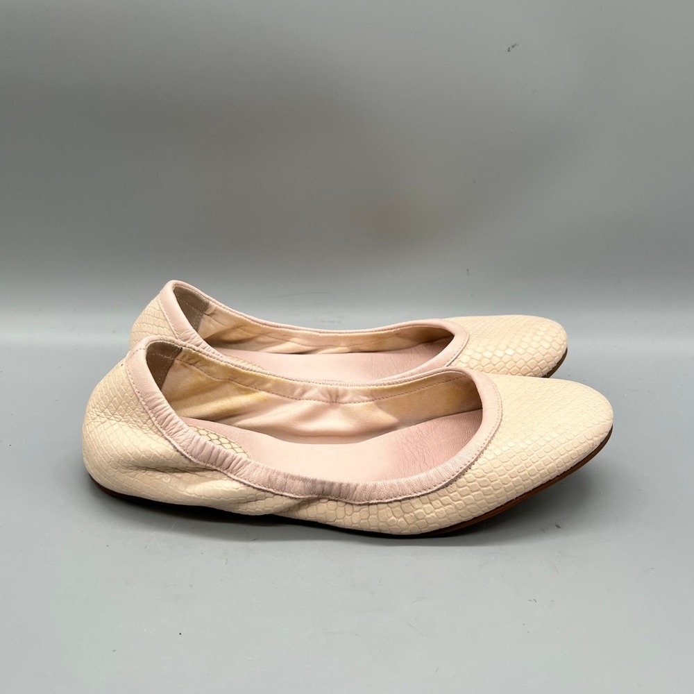 Cole Haan Shoes Womens 6.5 Pink Snakeskin Leather Vtg Air Ballet Flats Comfort